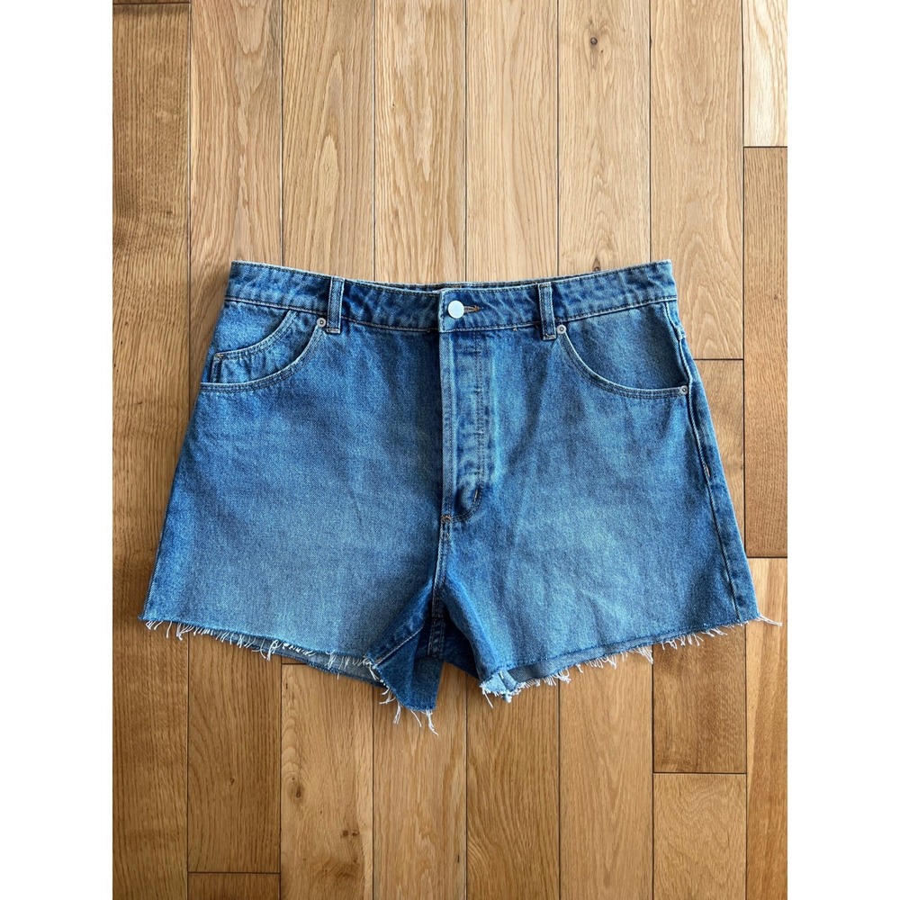 ROLLA'S Original High Rise Cut Off Denim Jean Shorts Medium Wash Womens 31